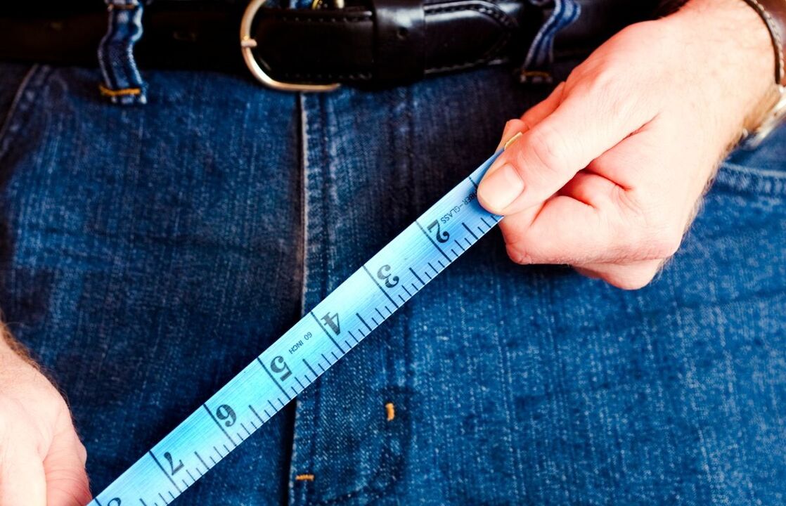 توسیع سے پہلے عضو تناسل کی پیمائش